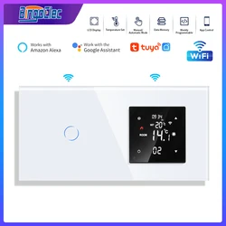 Bingoelec Tuya WiFi Touch Switch con termostato intelligente riscaldamento a pavimento elettrico regolatore di temperatura della caldaia a Gas/acqua per la casa