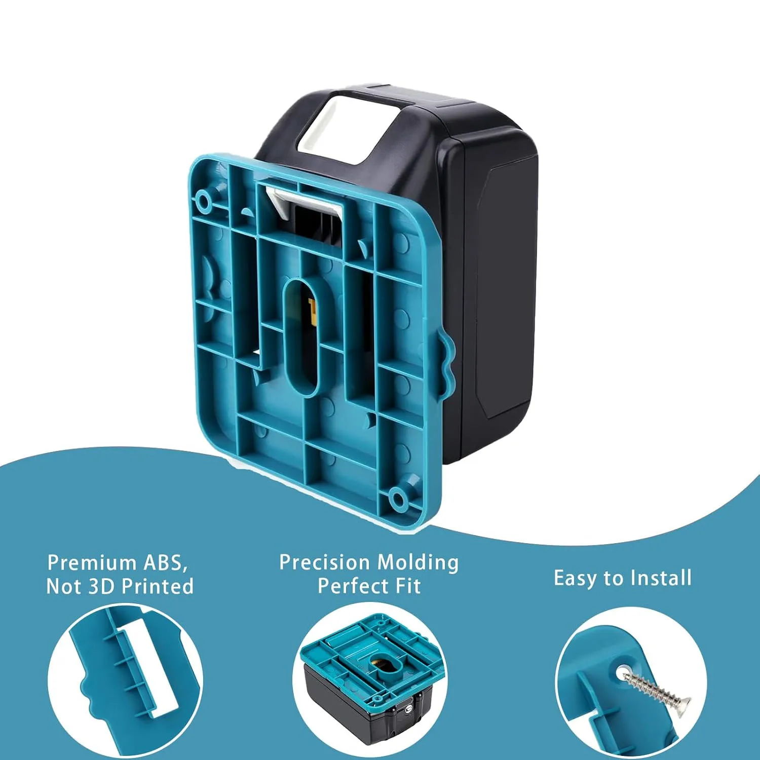 5/10Pack Battery Holder Fit for Makita 18V Battery, Wall Mount Batteries Storage Organizer for Work Van,Shelf,Toolbox for BL1860