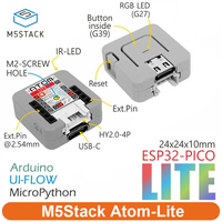 Original M5Stack ATOM Lite ESP32 Embedded Smart Hardware Development Board with Wi-Fi Programmable Kit