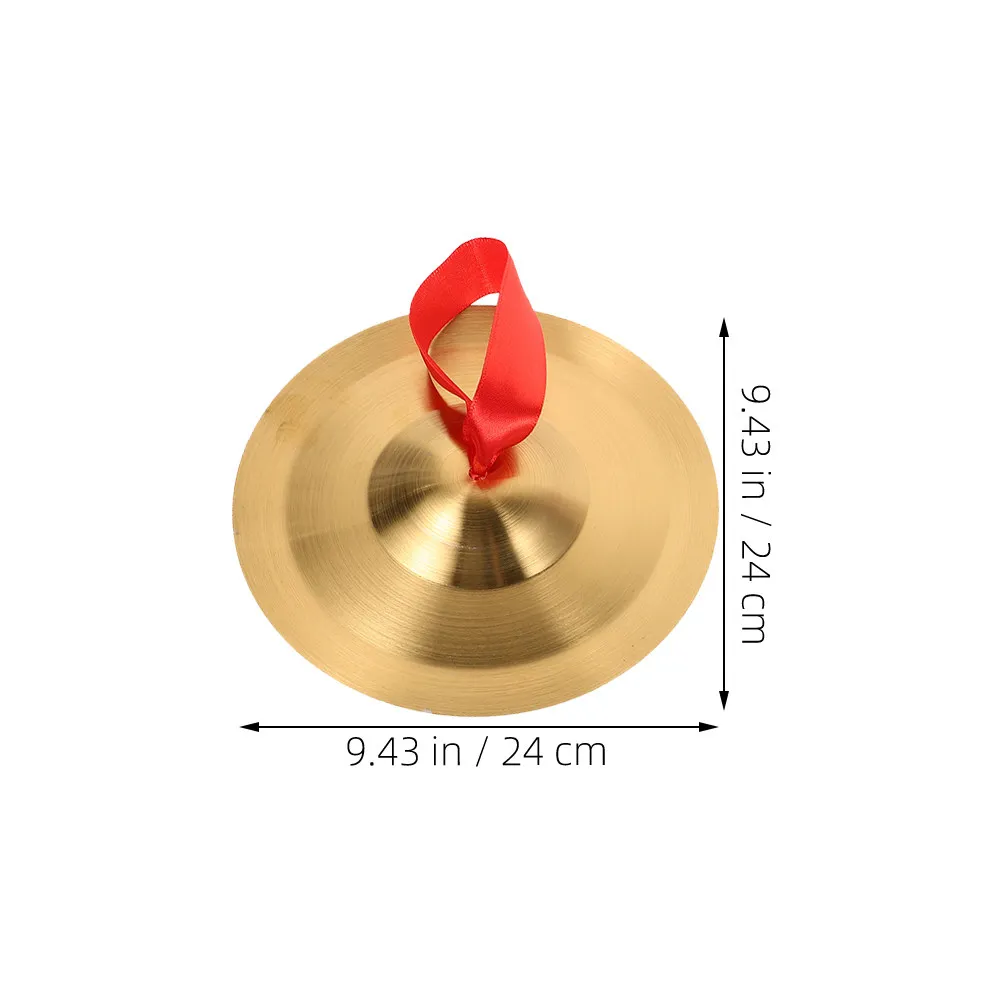 1Pair Alloy Cymbals Mini Small 24Cm Hand Cymbals for Band Performance Dance Party Musical Percussion Instrument Universal Drum - view 6