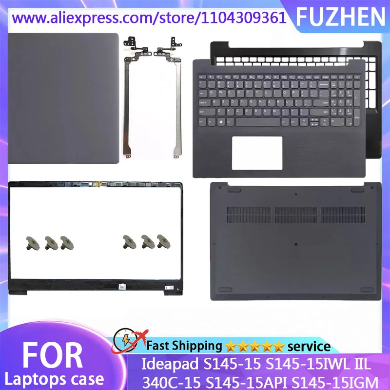 

For Ideapad S145-15 S145-15IWL S145-15IIL S145-15API S145-15IGM 340C-15IWL LCD Back Cover/Front Frame/Palm Rest/Bottom Cover