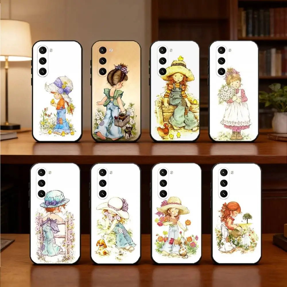 S-Sarah K-Kay Girl Phone Case For Samsung Galaxy A73,A21s,A22,A31,A52,A53,A71,A41Soft Black Shell