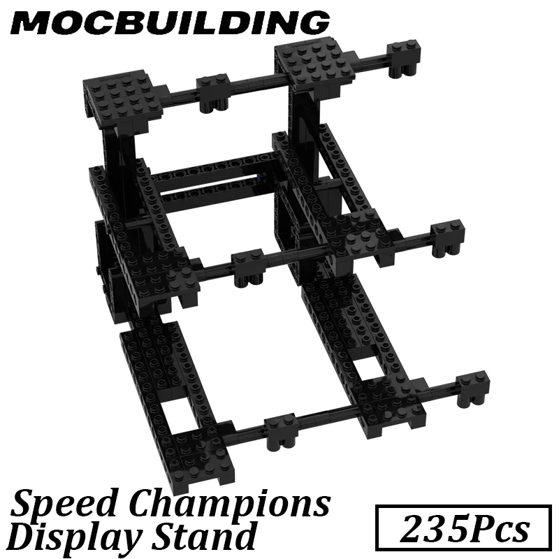 Car Display Stand for 6 Speed Champion MOC Building Blocks Bricks DIY Construction Toys Birthday Gifts Christmas Present