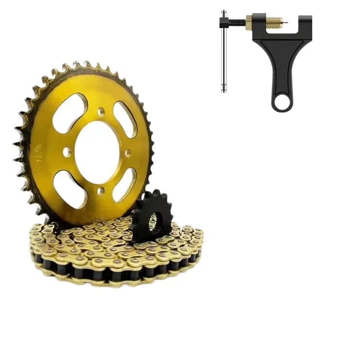 لسوزوكي الماس النمر الفضة ليوبارد HJ125K EN125 HJ125-7 GN125 428-25T 31T 32T 420 مجموعات كاملة من سلسلة سلاسل الاضراس