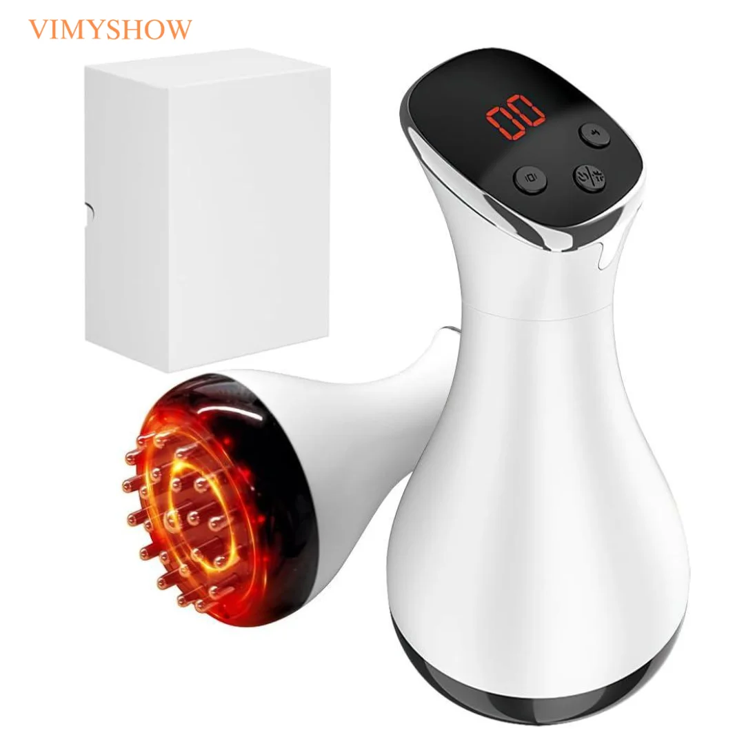 Masseur de drainage lymphatique 4 en 1, machine de sculpture corporelle, outil de massage anti-cellulite avec vibration, brosse électrique pour méridiens