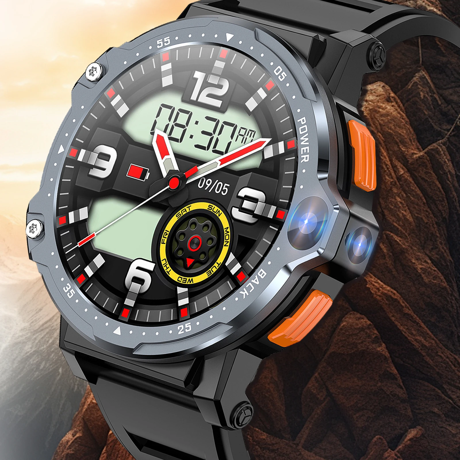 New Smart Watch, Wireless Calling, Music Control,Sleep Monitor, Alarm, Multiple Watch Faces, Suitable for IPhone & Android, It Is A Perfect Gift.