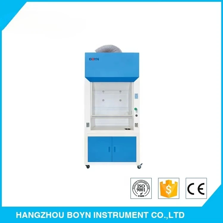 Series Lab Microprocessor Control LED  Air Exhaust Ducted   Cabinet Fume Hood with PP Centrifugal Blower