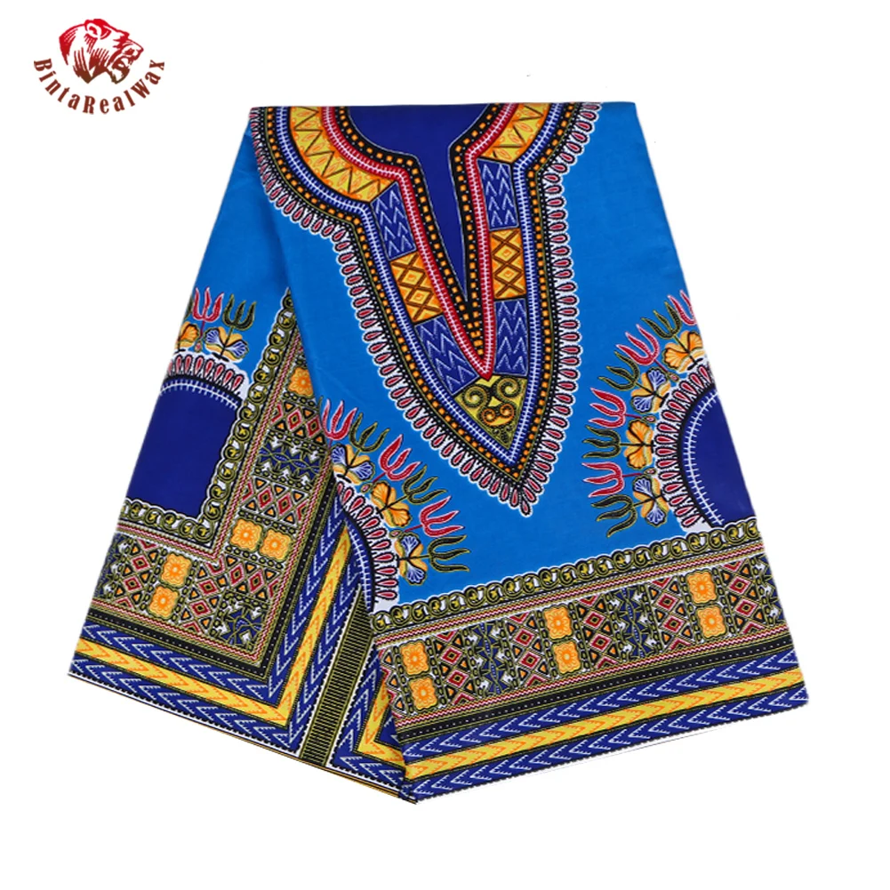 BintaRealWax African Print Wax Fabric Positioning Pattern Cotton Material Retro Style Fabrics for Sewing Dresses 24FJ2003