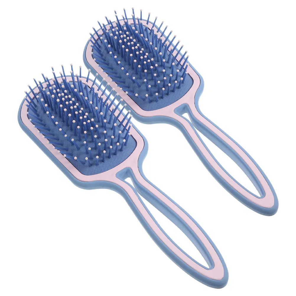 

2pcs Massage Comb Hair Brush Women Paddle Detangler Anti-static Small Portable Hairbrush for Wet Dry Curly Long Short Hair
