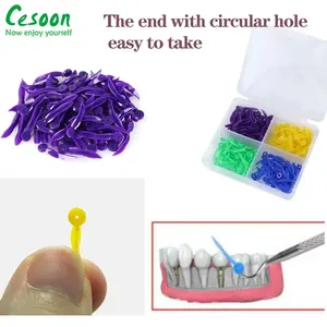 Gap Wedge Dental Plastikzähne mit Ende, Einweg, Zahnarzt, Mundpflegezubehör, kreisförmige Löcher, 4 Größen, 200pcs pro Box 10 Hauptverkäufe Cunha Dentistry - №3