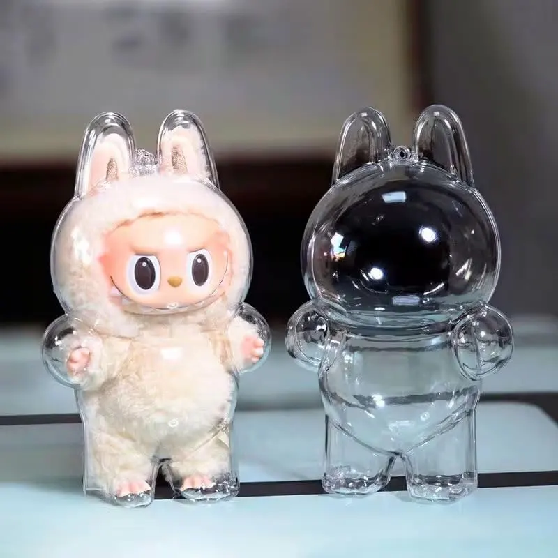 Transparante beschermhoes voor LABUBU V1 V2 Beschermhoes Ultieme pantser met stofdichte krasbestendige prestaties