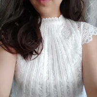 Summer Casual Solid Blouses for Women Petal Sleeve Floral Lace Tops Sweet Chiffon O-neck Short Shirts Elegant Chic New 01C - Image 4