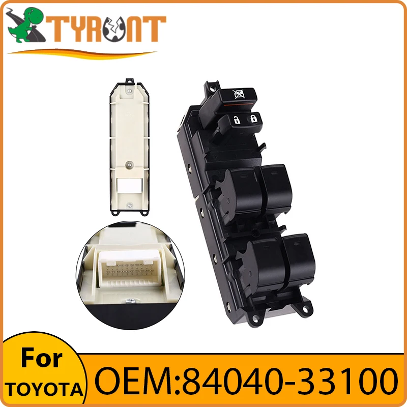 TYRNT Electric Window Lift Switch Door Lock Button 84040-33100 For TOYOTA Prado Prius Land Cruiser Previa Alphard Lexus CT200h