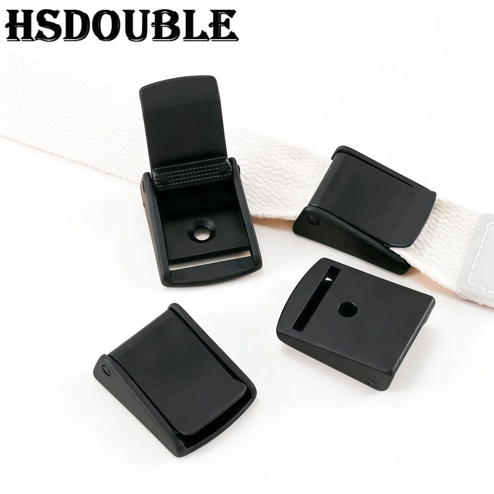 5/25 Pcs/Pack Cam Buckles Plastic Black Toggle Clip Backpack Straps Webbing 5/8\