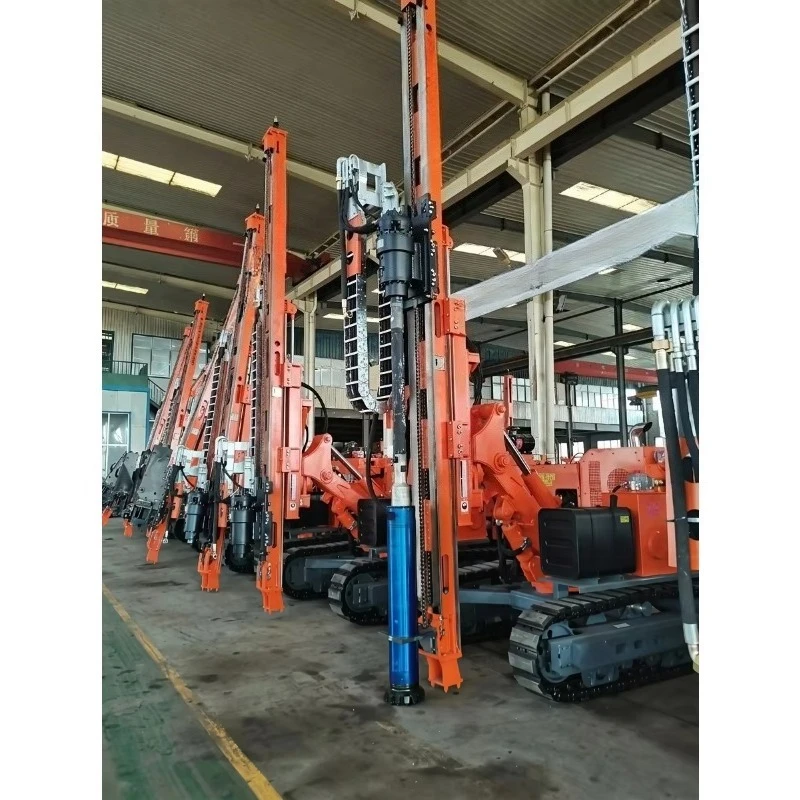 Hydraulic Solar Pile Driver Ground Screw Drilling Rig For Photovoltaic Foundation Construction Spiral Auger Piling Machine