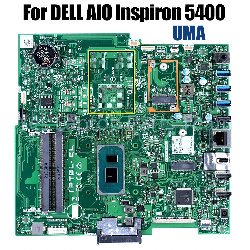 IPTGL-CL para la placa base del ordenador portátil DELL AIO Inspiron 5400 i3 i5 i7 11th Gen MX350 2G 064N3D 0VV4V0 100% placa base todo en uno probada