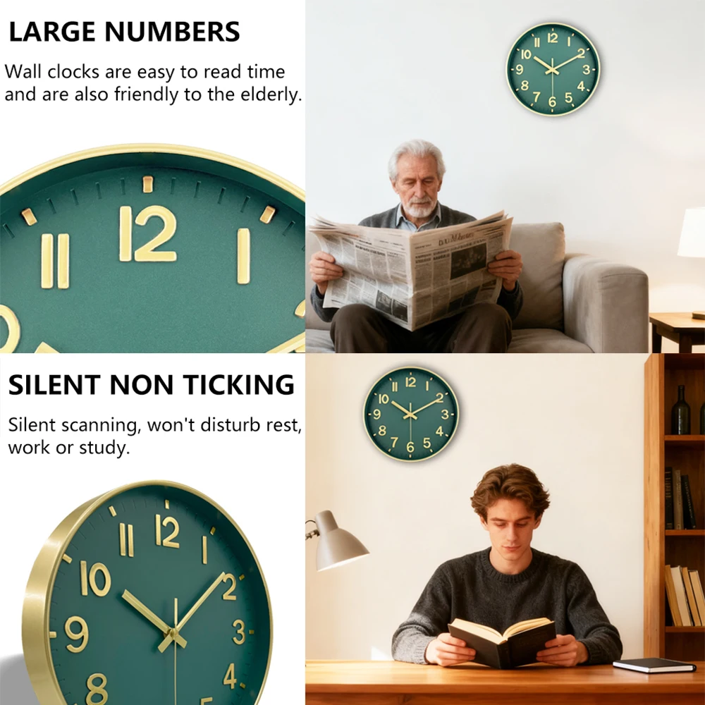 Thumbnail 3 - #41 Low Price Silent Wall Clocks Deals