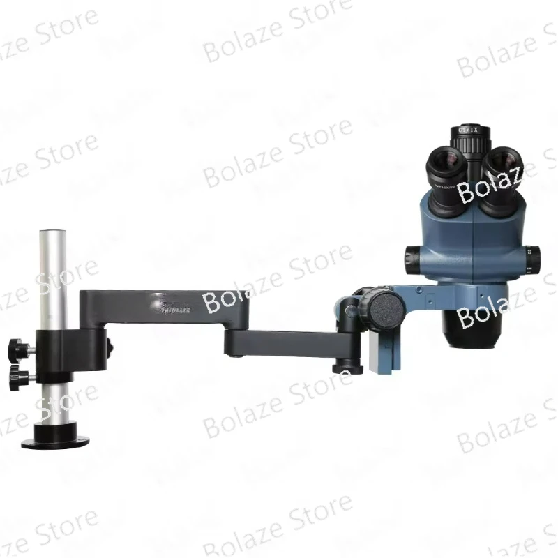 Hot Sale MRS-36565 Microscope 6.5X 65X Trinocular Microscope 0.5CTV  Rotate 360 Degrees Microscope