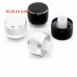 2PCS Car audio DVD navigation knob cover CD player volume switch potentiometer cap modified general use D-Shaped Inner Hole 6mm