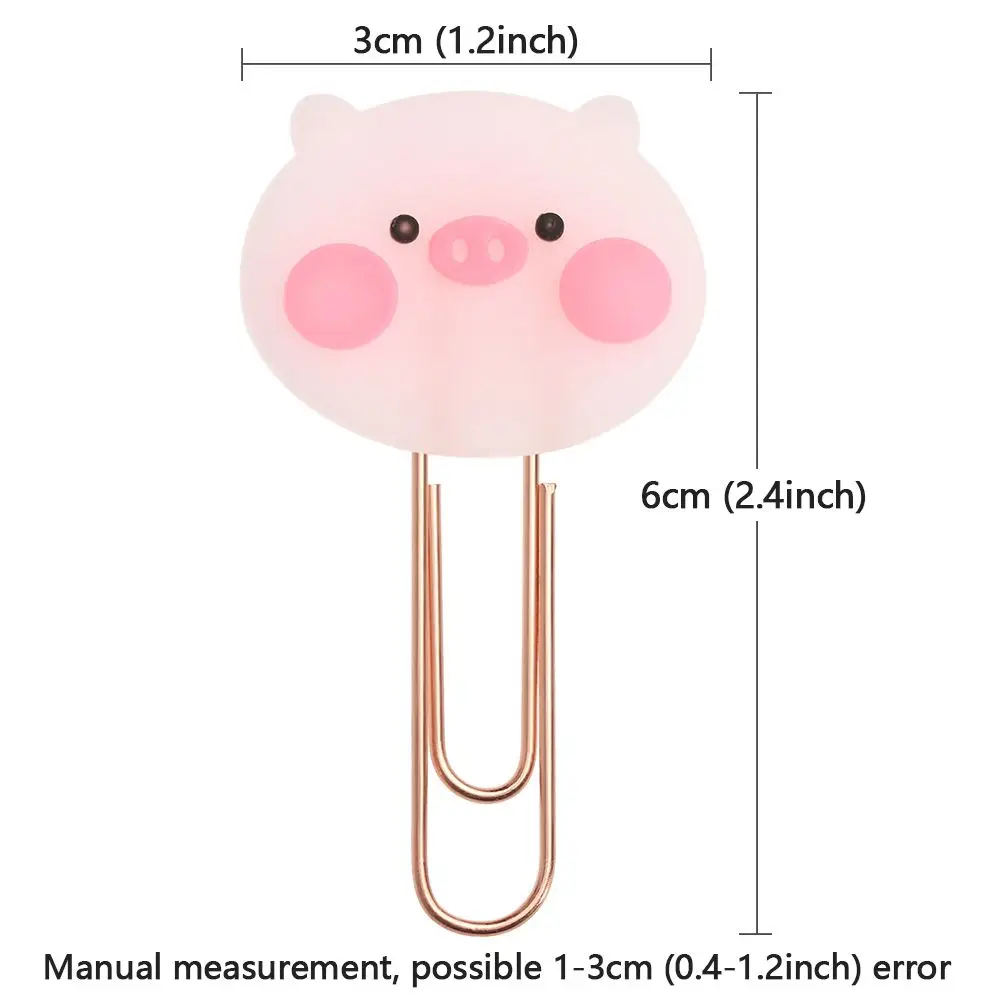 Stationery Flower School Organizer Office Animal Bookmarks Paper Clips Bookmark Binder Clip Holder