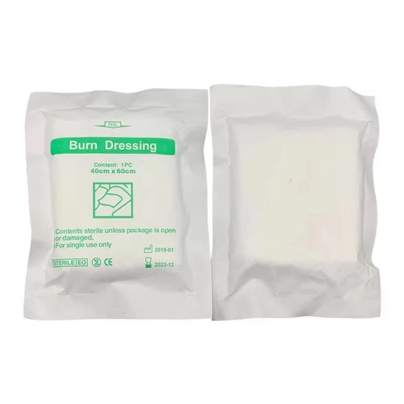 Burn Dressing Sterile Compressed Gauze Scald Pad Wound Care Anti-infection Antibiotic Ointment Gel Burns First Aid Kit