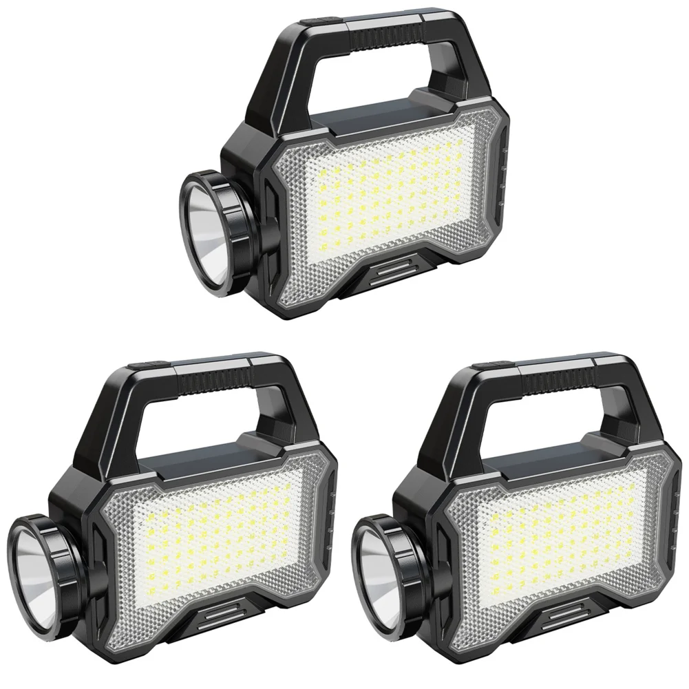 

Солнечный фонарь для кемпинга, портативный, с большим радиусом действия, водонепроницаемый (черный)