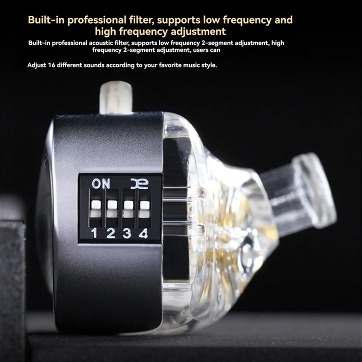 A57G-KZ Castor in Ear หูฟัง HiFi Bass Sound Noise Isolating Dual-Dynamic Driver หูฟังแบบมีสายปรับปรุง Bass MIC