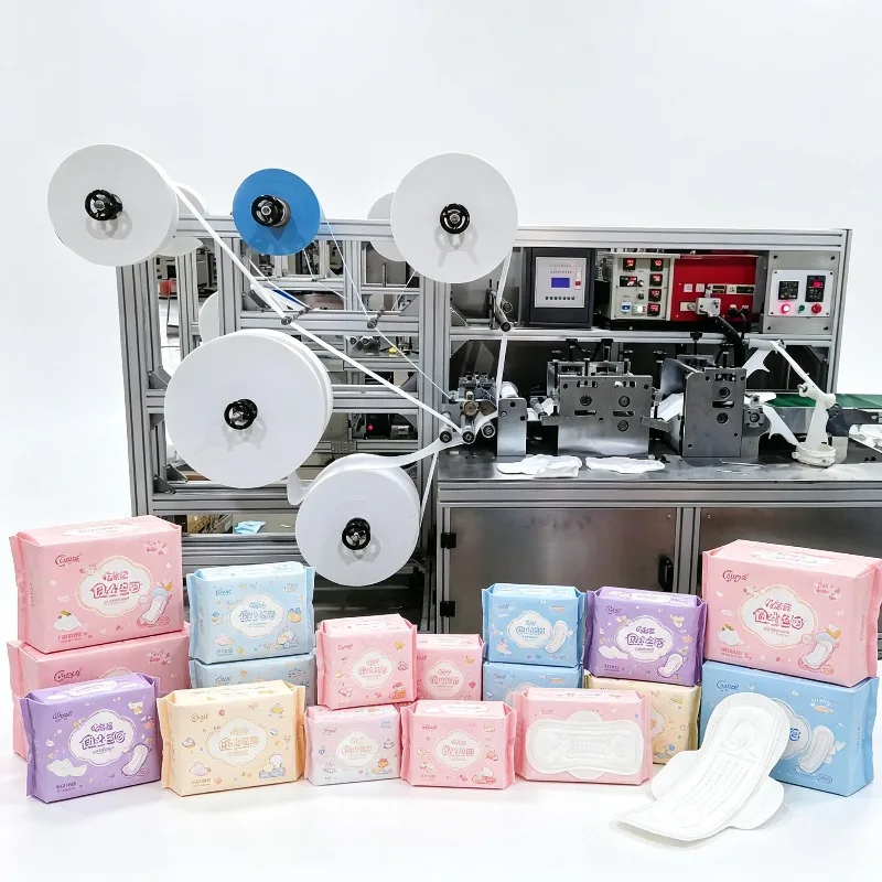 Industrial Sanitary Pad Production Machine | Full Auto Disposable Women Napkin Making Line | CE ISO Certified Factory Supplier