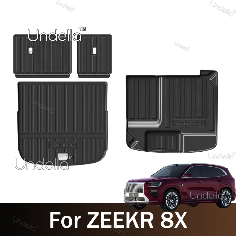 For ZEEKR 8X 2026 2027 TPE Cargo Mat Trunk Liner Rear Back Protector Waterproof All Weather Cargo Floor Mat Interior Accessories