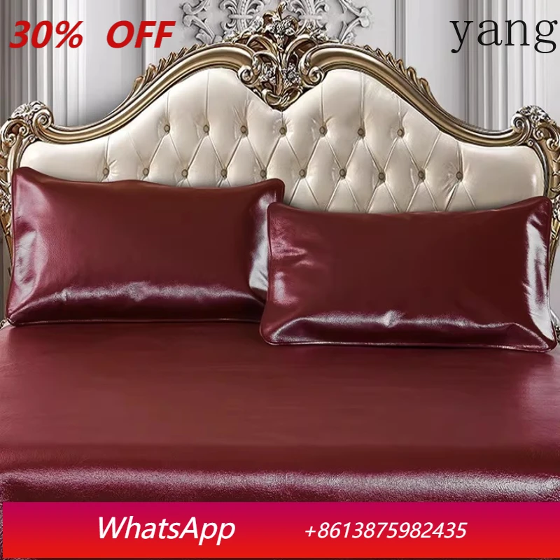 LH Top Buffalo Leather Pillowcase Summer Pillow Mat A painted genuine leather