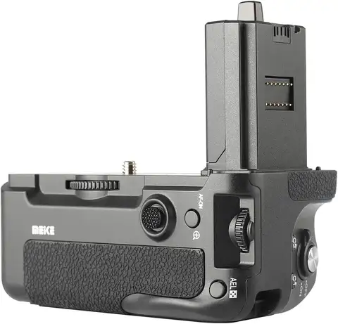 Meike MK-A7R IV 수직 배터리 그립, 소니 A7R IV A7 IV A9II A1 카메라용 VG-C4EM 작동