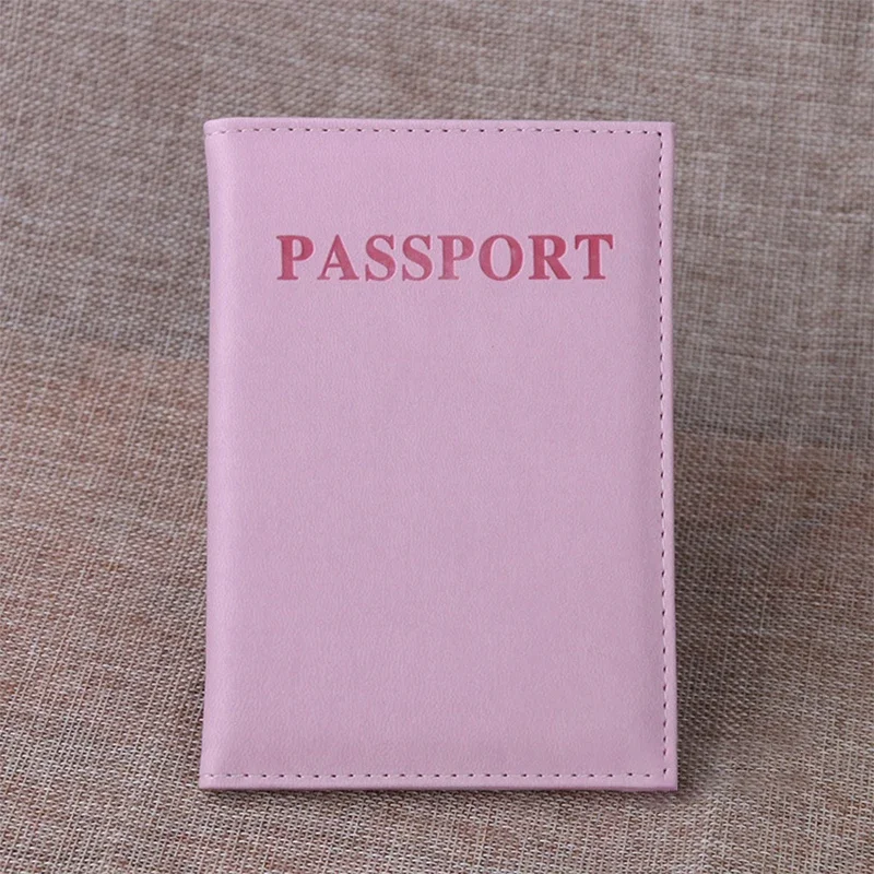 1PC Fashion New PU Women Passport Holder Couple Models Girls Travel Passport Cover Unisex Card Case Man Card Holder Wallet