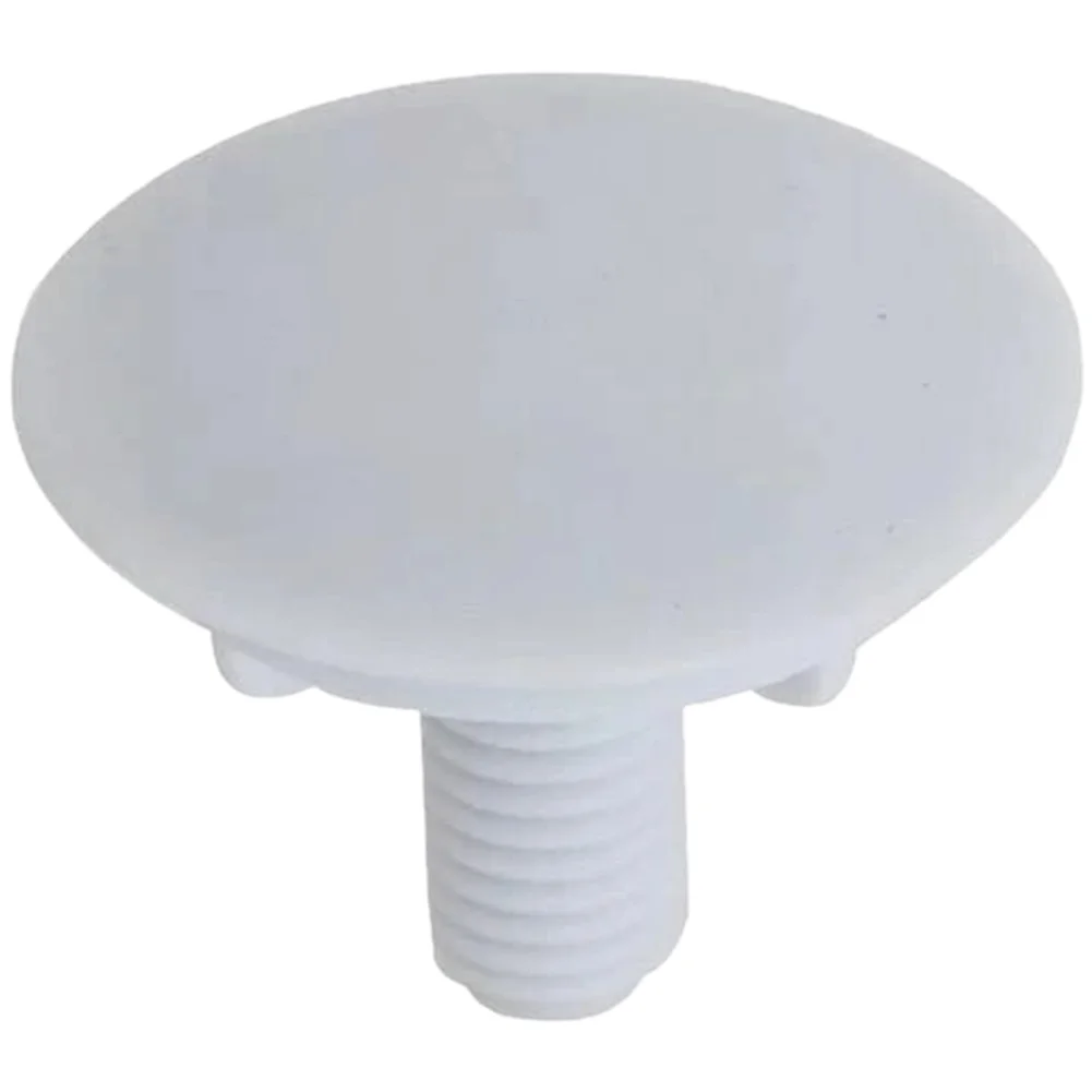 White Plastic Sink Hole Decorative Cover Compatible with For Kitchen Faucet and Soap Dispenser 4.9x4.1x3.6cm Size