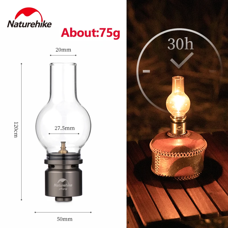 Naturehike Gas Lamp Ultralight Light Retro Adjustable Brightness Air Tank Energy Conservation Lamp Outdoor Tent Tools Portable