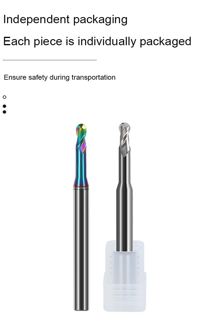 SHAZAM Stahl-Hartmetall-Schaftfräser HRC55/60 mit 2 Schneiden für Aluminium-CNC-Mechanische Bearbeitung, Tiefnutfräser – Detail 3
