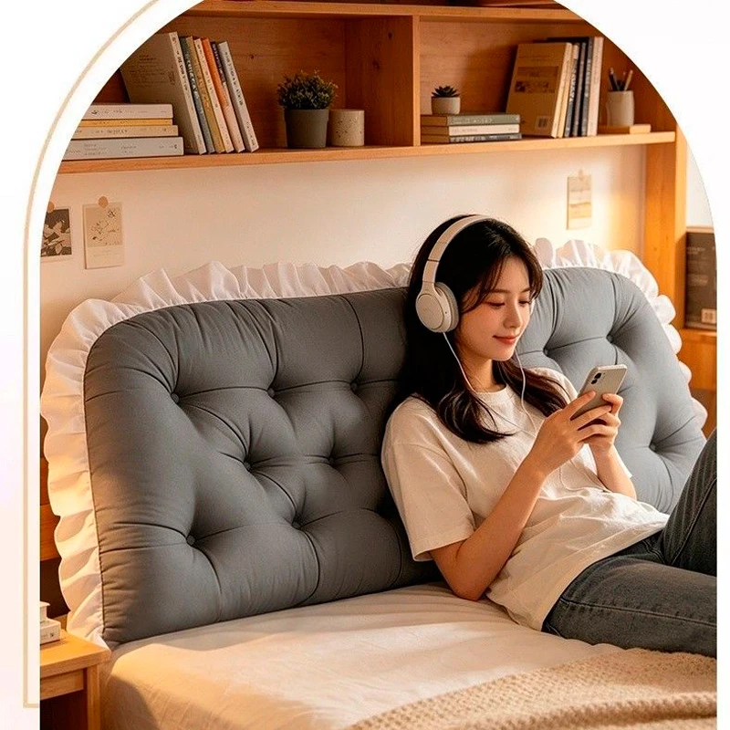 soft headboard backrest Kids Upholstered Headboard, Back Pillow for Sitting Up in Bed, Back Support for Leaning Wall