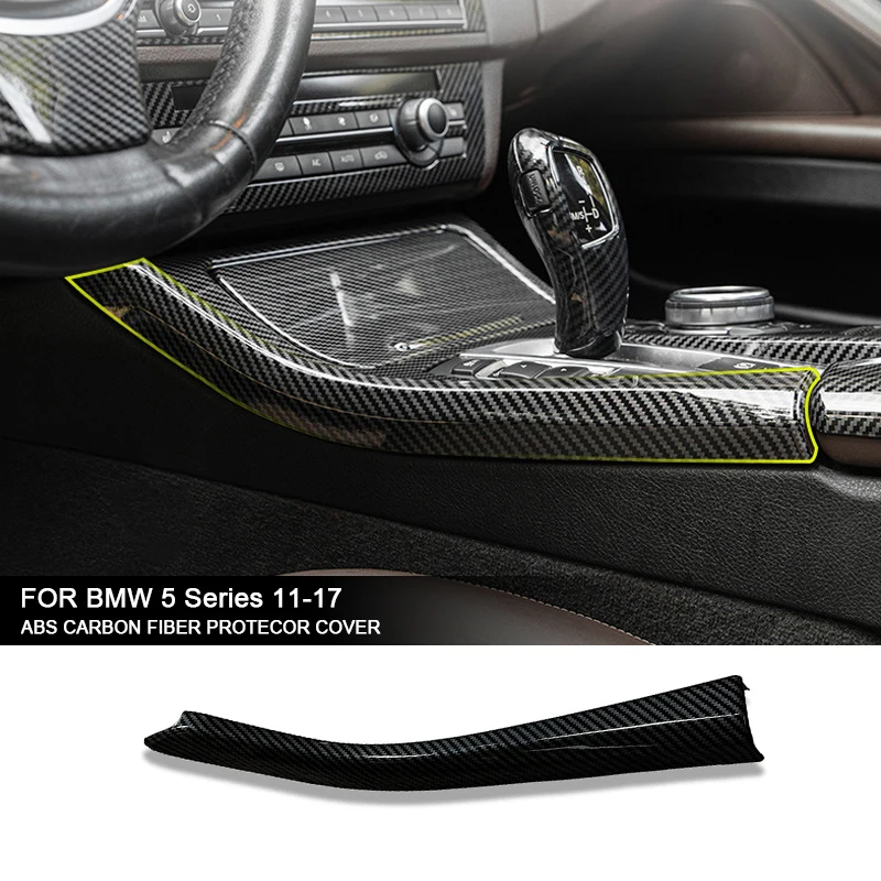 

For BMW 5 Series F10 F11 2011-2017 LHD Car Interior Gear Shift Side Strip Trim Styling Protector Cover Stickers Auto Accessories