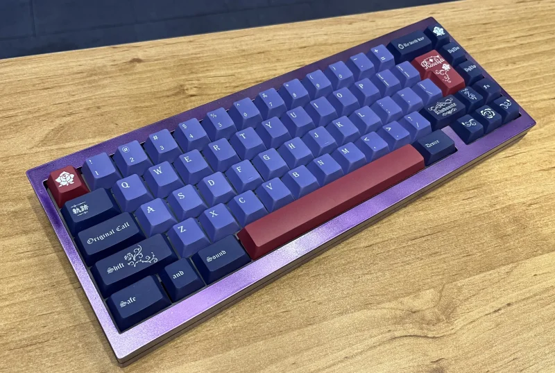 Imagem -04 - Chaves Conjunto Neo-aspecto Roselia Keycaps Pbt Tintura Subbed Chave Tampões Cherry Perfil Keycap para Keychron 65 75 Anne Gh60 Gk64 Poker 142