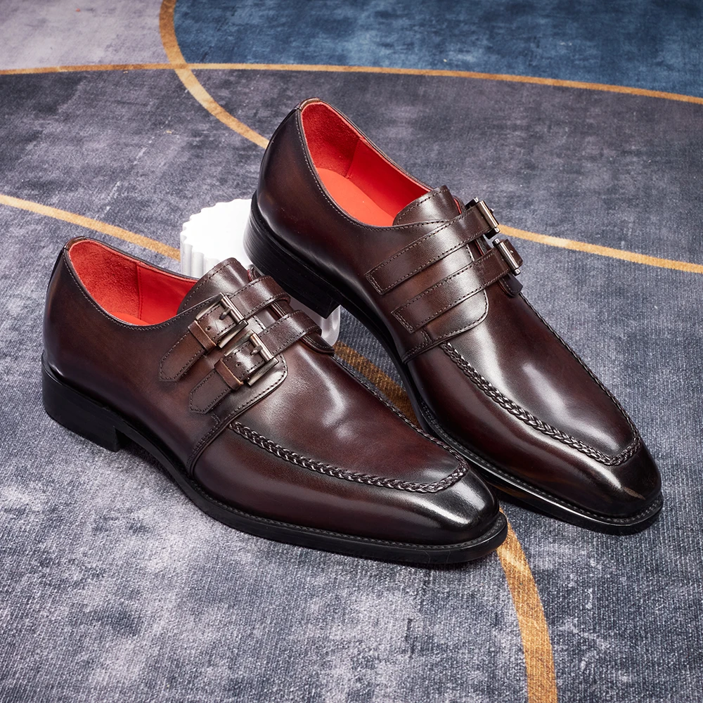 Men Casual Leather Shoes Dress Leather Loafers Men Classic Casual Business Shoes Trend Formal Party Social Leather Shoes Male