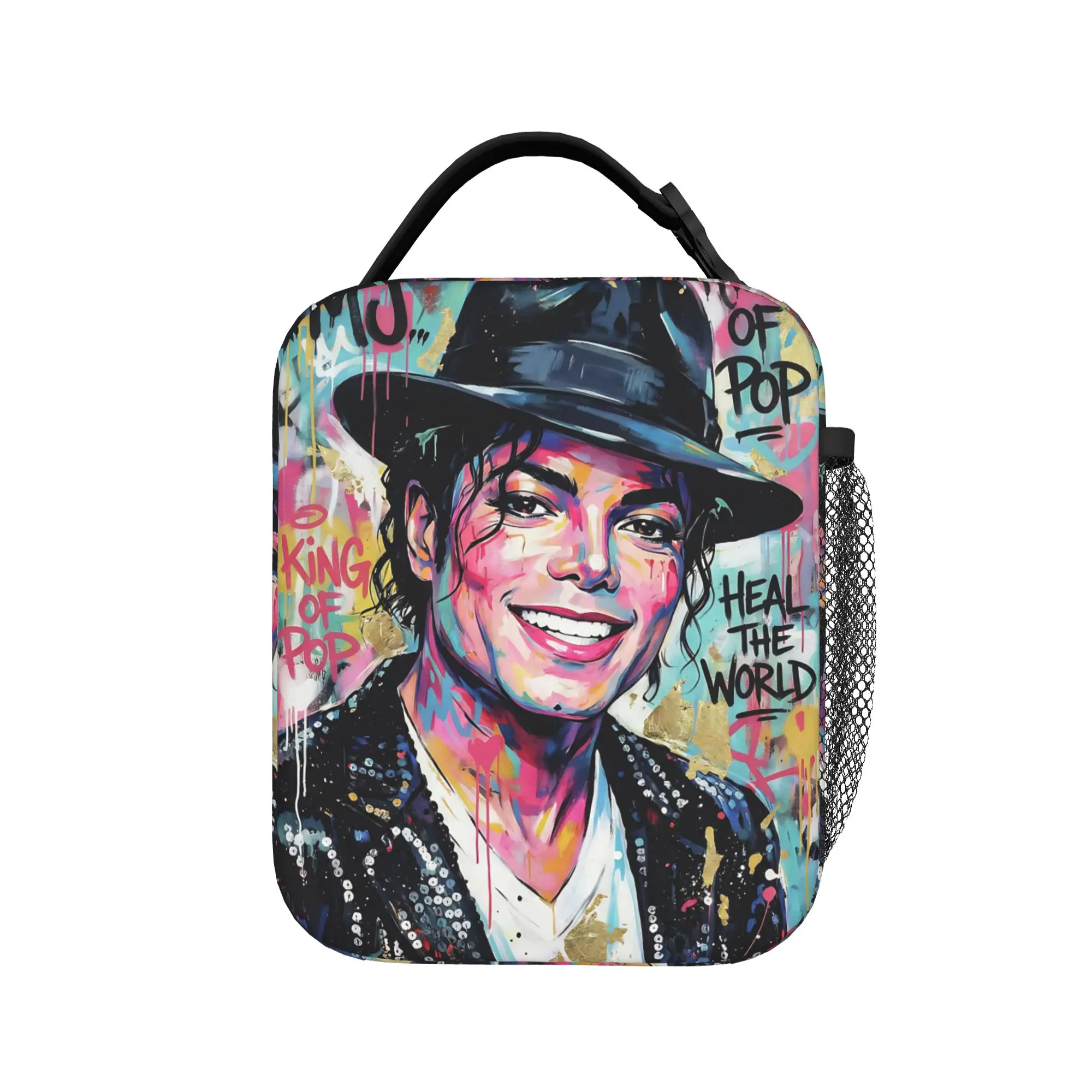 Singer Michael Jacksons MJ 2026 Insulated Lunch Tote Bag For School  Food Container Reusable Cooler Thermal Lunch Box