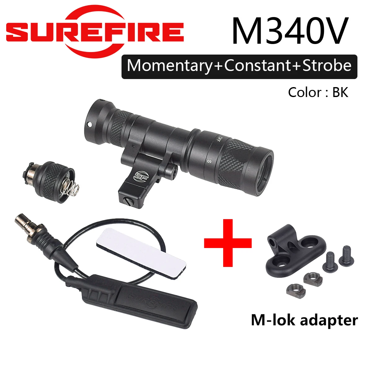 Taktische SureFire M640 M640DF Taschenlampe M640V M340V M340C LED-Laterne für Outdoor und Airsoft, passend für 20mm Schienen – Detail 16