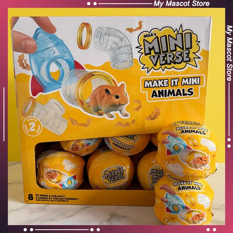 MGA Miniverse Make It Mini-Tiere 2 Serie Blind Box Niedliche Überraschungsbox Spielhaus-Spielzeug Deko-Sammlung Kindergeburtstagsgeschenke