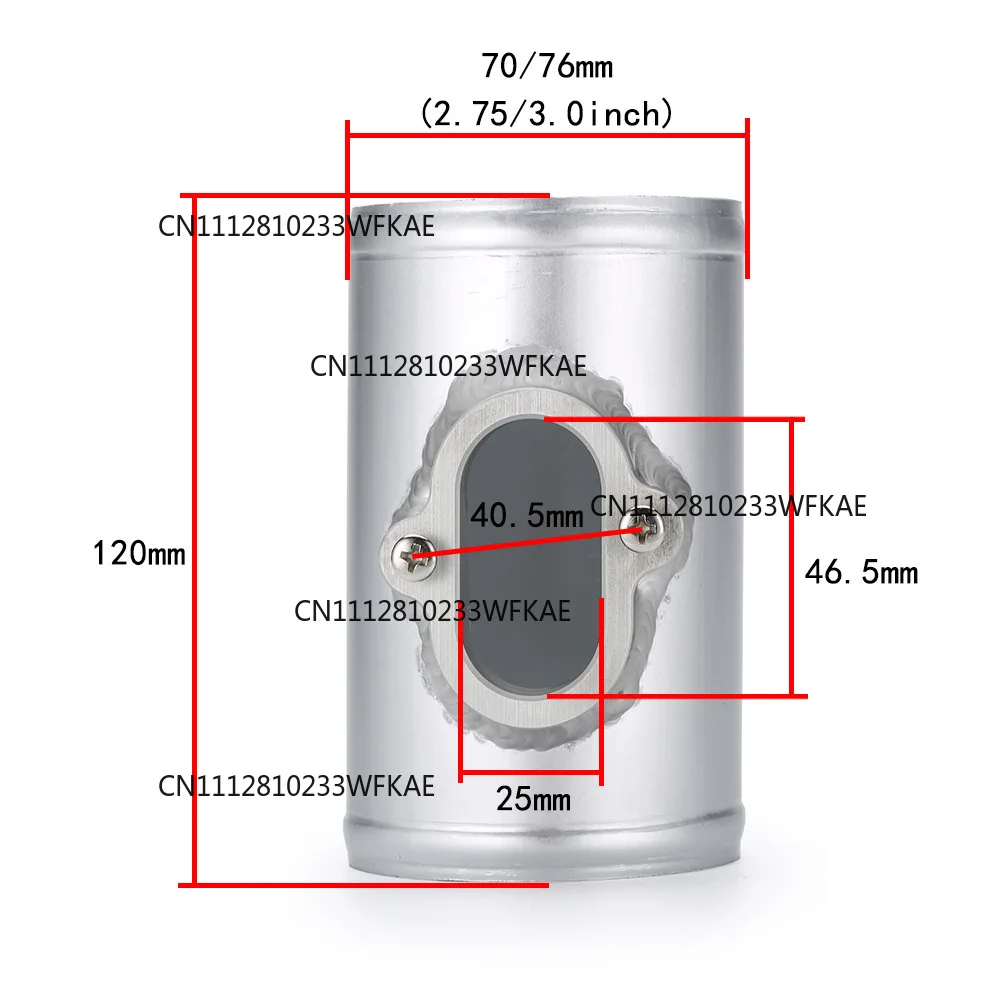 Automotive Intake Sensor, Air Flow Meter Flange Engine Retrofit Intake