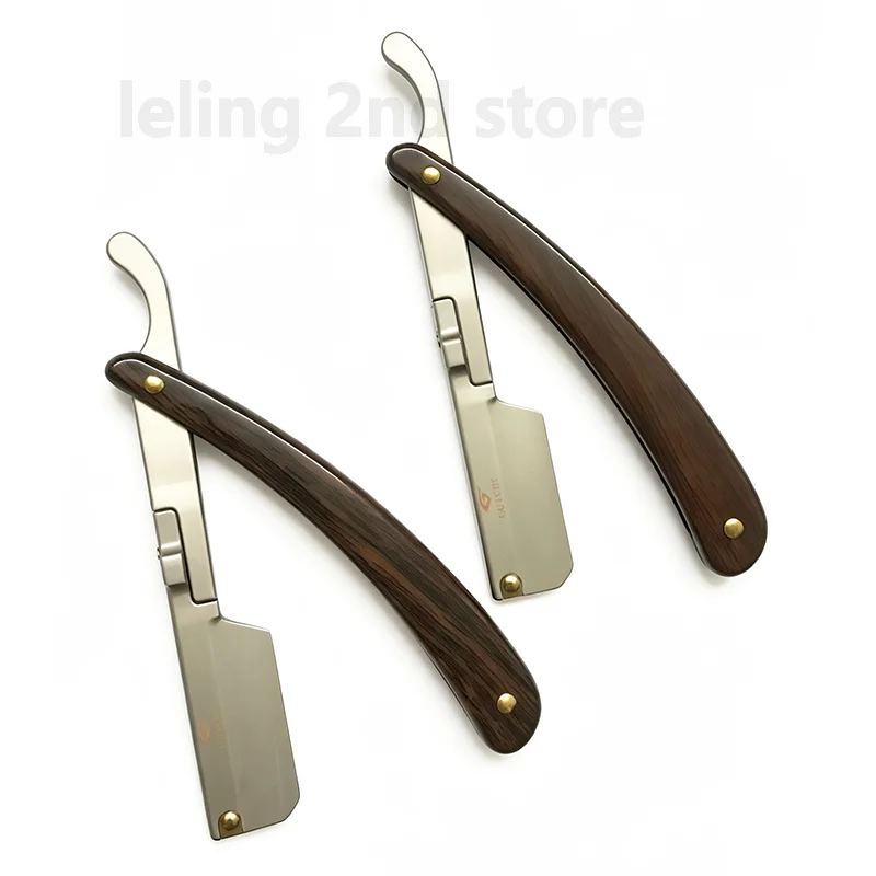 Stainless Steel Folding Shave Knife Beard Straight Razor Hair Dressing Tool Manual Convenience Hair Trimmer Shaver Barbeador