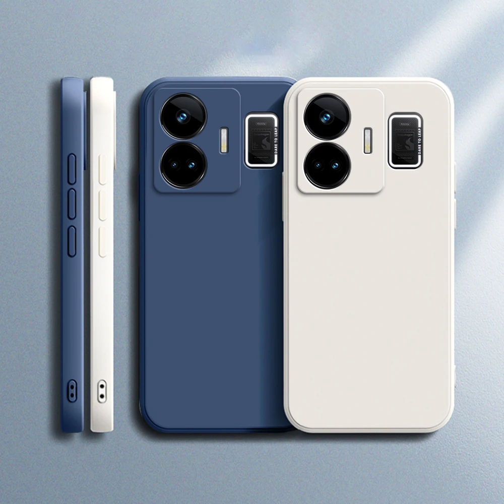 Funda de teléfono Original para OPPO Realme GT Neo5 Neo 5 Se 5G Funda protección de cámara de lujo Funda de silicona líquida cuadrada suave Coque