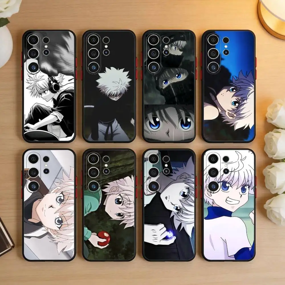 

G-Killua Zoldyck K-Hunter X Hunter Phone Case For Samsung S26,S25,S24,S23,S22,S21,S20,Plus,Fe,Lite,Others Black Cover