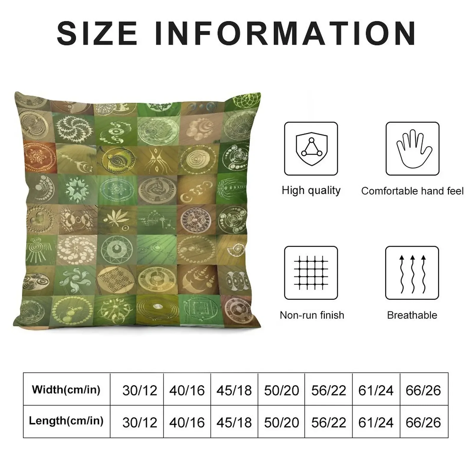 Crop Circles Throw Pillow Sofa Covers For Living Room Luxury Living Room Decorative Cushions Sofa Cover pillow