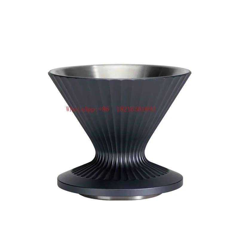 NEW2026 Coffee Funnel Filter Cup Hand Flush Household Commercial Filter Appliance Stainless Steel Set Heat-resistant Mocha Pot