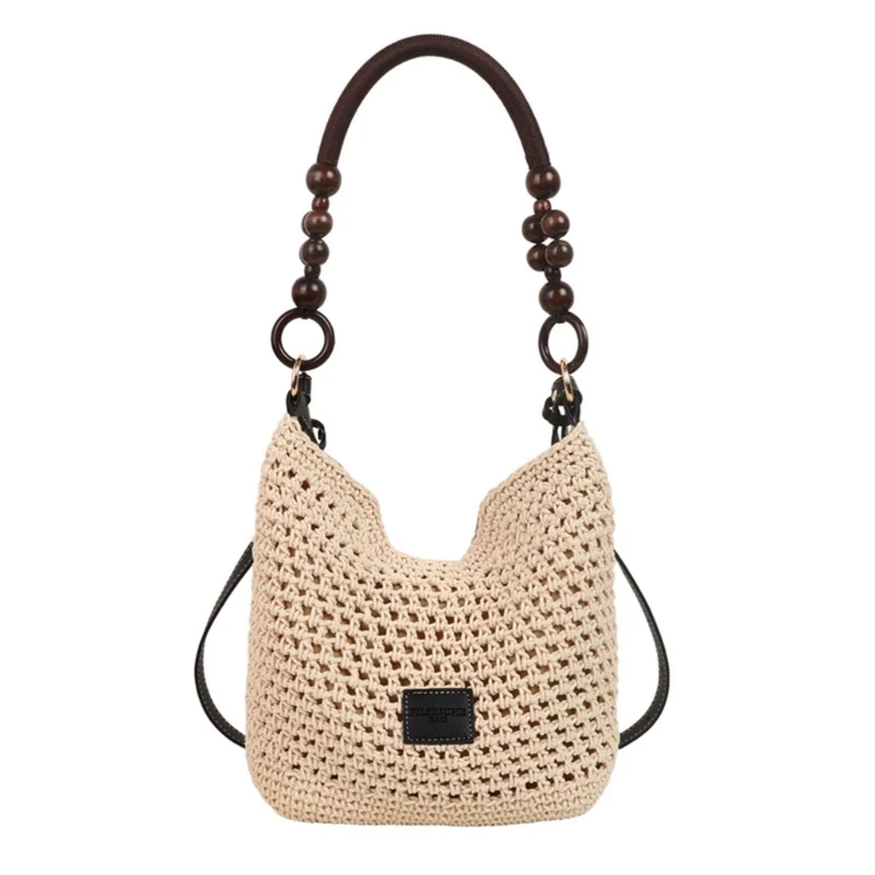 

A3PE Women Straw Beach Bag Armpit Bag Crossbody Bag Large Capacity Shoulder Bag