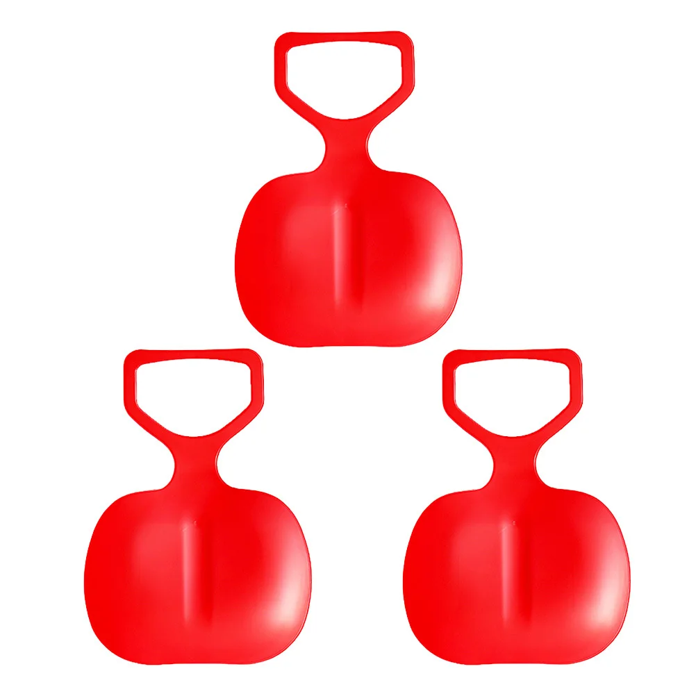 

3 шт. утолщенные прочные пластиковые сани для снега, легкие уличные зимние слайдеры, снежная трава, песчаная доска